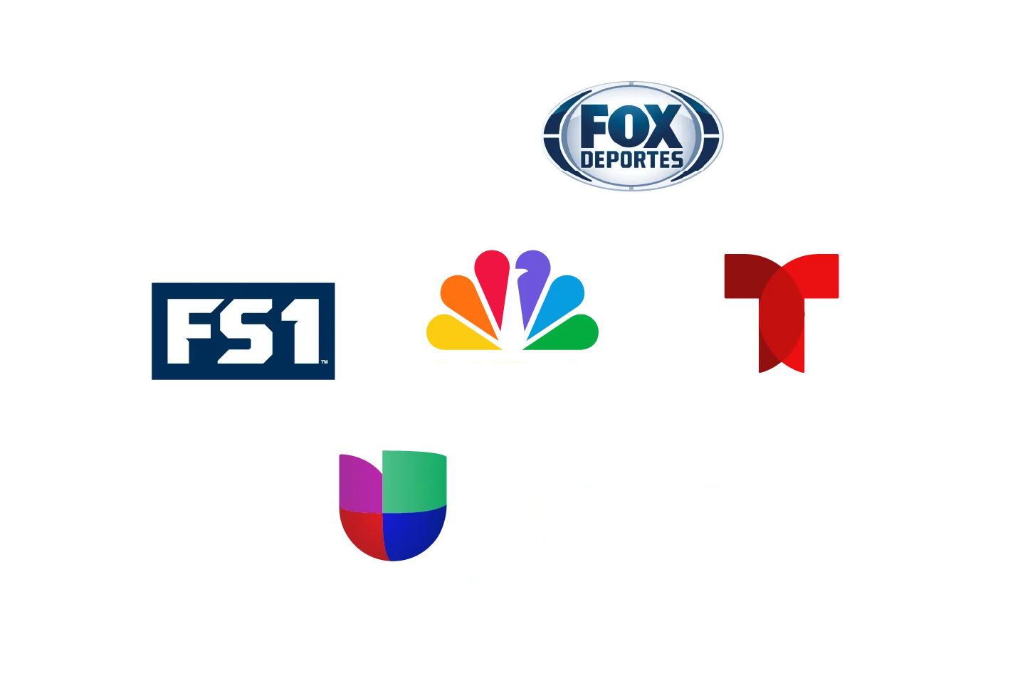 Sports Logos-Fox foxdeportes fs1 nbc telemundo univision usa